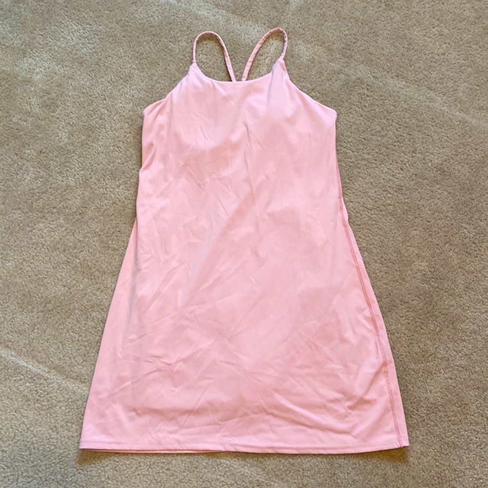 Athletic Dress with Built in Short and Pockets